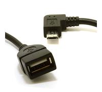 kenable otg USB sur la Go Host câble USB 2,0 A Femelle Vers Droit Angle Micro B Fiche