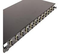 kenable Panneau de brassage fibre optique 12 ports avec 12 modules SC Duplex MM Adaptateur 24 fibres