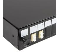 kenable Panneau de brassage fibre optique 24 ports + 2 adaptateurs LC Duplex MM Modules 4 fibres