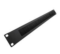 kenable Panneau de Gestion des Câbles à Brosse 1U pour Baie de Brassage 19 Pouces - Noir