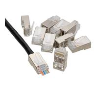 kenable Pass Par Blindé RJ45 Fiches Crimps Pour Cat5e/Cat6 Ethernet câble [10 paquet de] [Shielded (FTP) 10 Pack]