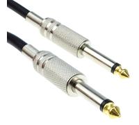 kenable PRO 6,35 mm Faible Bruit Guitare Cordon câble Plaqués Or Métal Connecteurs 4 m Noir [4 mètre/4m]
