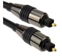 kenable PRO Chrome TOS link TOSlink Optique Digital l'audio câble 6 mm Cordon 3 m [3 mètre/3m]