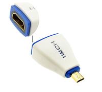 kenable Pro HDMI 2,0 Femelle vers Micro HDMI Fiche Haute Vitesse Adaptateur Blanc