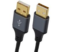 kenable Pro Metal Câble tressé USB 2.0 24 AWG A vers A mâle haute vitesse 3 m