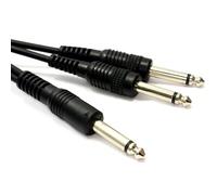 kenable Pulse PRO 2 x 6,35 mm Mono Jack Fiches Vers Fiche câble Cordon 1,2 m [1.2 mètre]