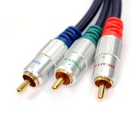 kenable Pur cuivre desoxygéné Blindé Component YUV Vidéo RGB YUV câble 3 RCA Cinch 1 m [1 mètre/1m]