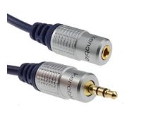 kenable Pur cuivre desoxygéné HQ 3,5 mm Jack Vers Stéréo Jack Femelle Casque d'extension Rallonge câble 3 m [3 mètre/3m]