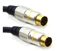 kenable Pur cuivre desoxygéné HQ SVHS S-Video 4 Broches mini-Din câble Plaqués Or 1 m [1 mètre/1m]