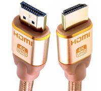kenable Pur HDMI 2.0b 2160p 4K UHD TV Tressé Haute Vitesse câble Cordon Plaqués Or 3 m [3 mètre/3m]