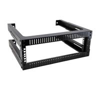 kenable Rack Mural Ouvert 19 Pouces 2U Profondeur Réglable pour Serveur Réseau Équipement AV Noir