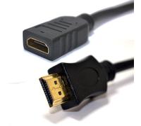 kenable Rallonge HDMI Mâle vers Femelle High Speed 1080p 3D 4K Extension Câble Noir 0,25m 25cm