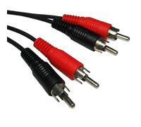 kenable RCA Cinch Double Fiches Vers Fiches Stéréo l'audio câble Cordon 25 cm Court