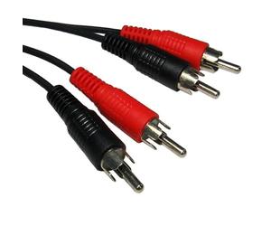 kenable RCA Cinch Double Fiches Vers Fiches Stéréo l'audio câble Cordon 25 cm Court