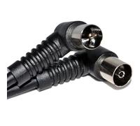 kenable RF Fly Cordon Droit Angle Fiche - Femelle Coax TV Numérique Terrestre câble 2 m [2 mètre]
