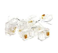 kenable RJ11 6p4c Crimps Bouchons Fiches Pour Crêpage ADSL Câbles - 10 Lot