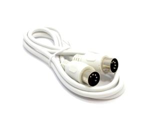 kenable SoundLab MIDI 4 Cœur Blindé 5 Broches DIN Vers 5 Broches DIN Cordon 1,2 m Blanc