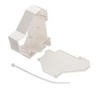 kenable Support Adaptateur Module Keystone sur Rail DIN avec Capot Latéral Non Blindé Blanc Compatible Cat5e Cat6 Cat6A RJ45 Fibre av 35mm
