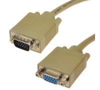 kenable SVGA câble HD15 d'extension Rallonge Cordon Mâle Vers Femelle 1 m Beige [1 mètre/1m]