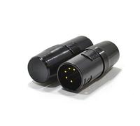 kenable Terminateurs DMX XLR 5 Broches Noirs 110Ω pour Systèmes d'Éclairage de Scène et Effets [Lot de 2]
