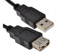 kenable USB 2,0 24AWG Haute Vitesse d'extension Rallonge câble A Fiche Vers Femelle Noir 1 m [1 mètre/1m]