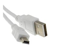 kenable USB 2,0 Hi-Speed A Vers mini-B 5 Broches câble Alimentation & Données Cordon 1 m Blanc [1 mètre/1m]
