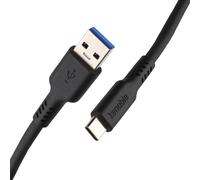 kenable USB 3.0 A to USB-C Plug Phone Fast Charger Data Cable 5Gbps 3 Lead 0.2m Black