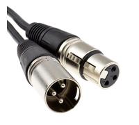 kenable XLR 3 pin Microphone Lead Male to Female Audio Cable Black 15m