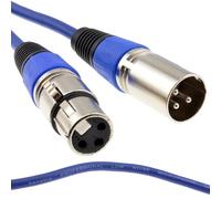 kenable XLR microphone Cordon Mâle Vers Femelle l'audio câble Bleu 5 m [5 mètre/5m]