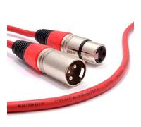 kenable XLR microphone Cordon Mâle Vers Femelle l'audio câble Rouge 5 m [5 mètre/5m]