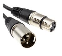 kenable XLR microphone Mâle Vers Femelle l'audio câble Noir 10 m [10 mètre/10m]