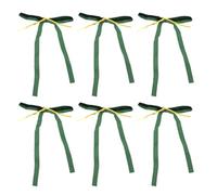 KENANLAN 24pcs Velvet Bows Ornement Fait à la Main à la Main de la Couronne D'arbre à la Main, Arcs de Ruban de Noël Vintage avec Cravate en or pour à la Maison (Vert)