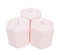 KENANLAN 3pcs Conteneurs de Voyage avec Pots de Voyage Magnétiques Bouche Large pour la Lotion de Lavage du Corps, Idéal pour les Voyages Impromptus, Rosate