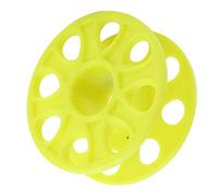 KENANLAN Bobine de Doigt en Plastique, Crochets Doubles Suspendus Pratiques, Faciles à Utiliser et à Utiliser, Idéal pour la Plongée des Grottes, 8 Trous Ronds avec Un Diamètre de 1,2 Cm (Jaune)