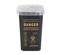 KENANLAN Boîte de Déchets de Collecteur de Conteneur D'Aiguille de Tatouage de Coupeur de Lame Jetable en Plastique (Noir)