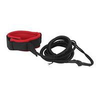 KENANLAN Corde à Main de la Corde de Lambe de Leash Surfage de la Masse de sécurité pour Les Accessoires de Surf sur la Planche de Surf (Rouge Noir avec décor de Corne de bœuf)