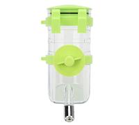 KENANLAN Dispensateur d'eau pour Animaux de Compagnie, Accrochable Réglable 4 Engrenages 350 ML Dispecteur de Bouteille d'eau pour Petit Animal, Buse Intégrée, Presque Pas Dégoulinant, (Vert)