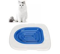 KENANLAN Kit D'entraînement aux Toilettes pour Chat, Entraîneur de Toilettes pour Chat en ABS, Entraîneur de Toilettes pour Chat Universel Réutilisable et Respectueux de l'environnement(A)