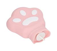 KENANLAN Sac à Eau Chaude Ours, Bouteille de Chauffage à Micro-ondes en Silicone Mignonne en Silicone, Compresse pour la Chaleur D'hiver Relief (Rose)