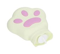 KENANLAN Sac à Eau Chaude Ours, Bouteille de Chauffage à Micro-ondes en Silicone Mignonne en Silicone, Compresse pour la Chaleur D'hiver Relief (Jaune)