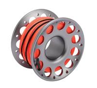 KENANLAN Scuba Diving - Rouleau de plongée en aluminium - 30 m - Avec double crochet - Pour l'exploration sous-marine, les opérations maritimes, la ligne flottante - Gris