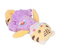 KENANLAN Serviette Jouet Confort en Peluche Apaisant le Design de Dessin animé de la Touche Granulaire 3D avec une Cloche pour bébé de Plus de 0 Ans (Violet)