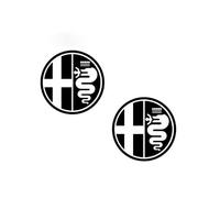KENANS Autocollant Voiture pour Alfa Romeo Giulia Giulietta Mito Stelvio 159 156 147, Autocollant Décoratif pour Voiture Emblème Adhésif Badge Adhésif,F