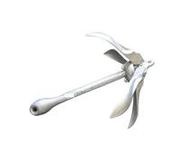 KENBT Ancre de Bateau Kit d'ancre de Petit Bateau Ancre Fixe Pliable en Acier au Carbone Ancre de grappin Pliable en Acier Inoxydable Matériel d'amarrage Série de Bateaux,Antirouille(1.5kg)