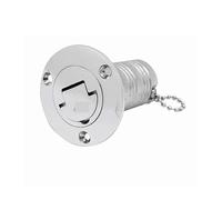 KENBT Bouchon de Remplissage de Pont en Acier Inoxydable 316, 1 pièce, for gaz, Carburant, eaux usées, 38 mm, Poli Miroir, matériel de Bateau Marin,Antirouille(38mm Fuel)