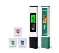 KENBT Lot de 2 stylos de test numériques portables de température TDS EC PH avec écran LCD pour détecteur de pureté de qualité de l'eau 5 en 1, haute précision (TPH01692)