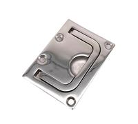 KENBT Lot de 2 trappes de Pont carrées 56 x 76 mm en Acier Inoxydable 316 à Monta encastré, loquet de verrouilla à polissa Miroir élevé for Bateau Coulissant,Antirouille