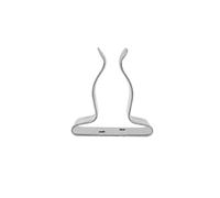 KENBT Lot de 4 Clips de Support de Crochet de pêche en Acier Inoxydable for Bateau de Plaisance en Plein air, Pince à Ressort réglable for matériel de Pont de Bateaux à aubes,Antirouille