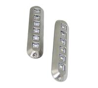 KENBT Lot de 4 lampes LED sous-marines 6 W en acier inoxydable for fontaines, bassins, piscines et escaliers,Installation Pratique
