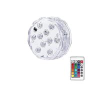 KENBT Lot de 4 Lampes LED Submersibles 16 Couleurs, Rechargeables par USB, étanches IP68, magnétiques,Installation Pratique